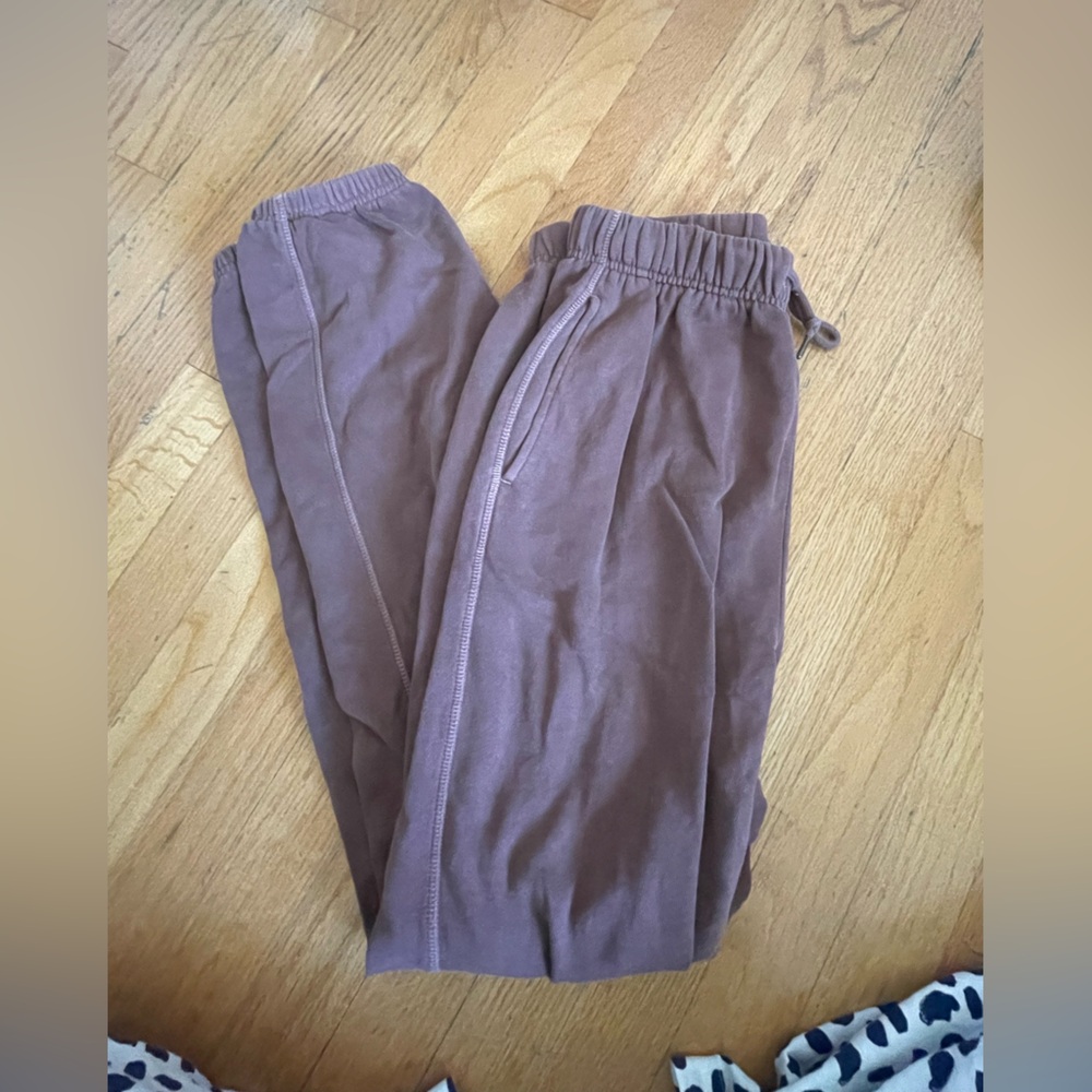 Brown sweatpants